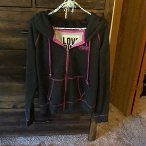 Dark gray sweatshirt